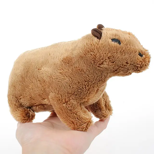 Capivara Bichinho de Pelúcia, Adorável Animal Desenho Animado Boneca PP  Algodão Enchimento Macio para Crianças Dormirem