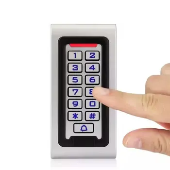 Metal Standalone Access Control Waterproof IP67  ID 125K /IC 13.56M 2000 Usersl Anti-Hit  Support Wiegand 26 Format Input/Output 1