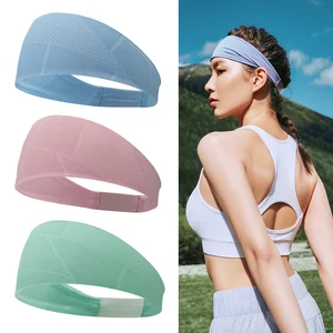 Sport Elastic HairBand Absorb Sweat Headbands For Women Men Running Fitness Yoga HairBands Girl Makeup Hair Accessories Jacquard