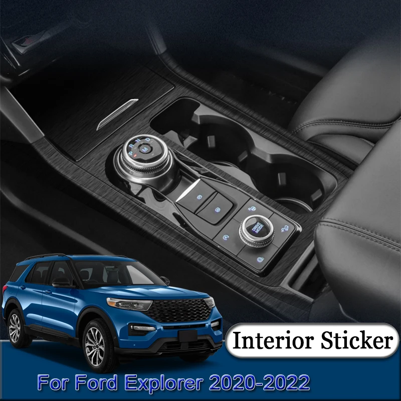 

For Ford Explorer 2020-2022 Car Interior Sticker Central Control Gear Shift Panel Sticker Lifting Window Panel Protective Film