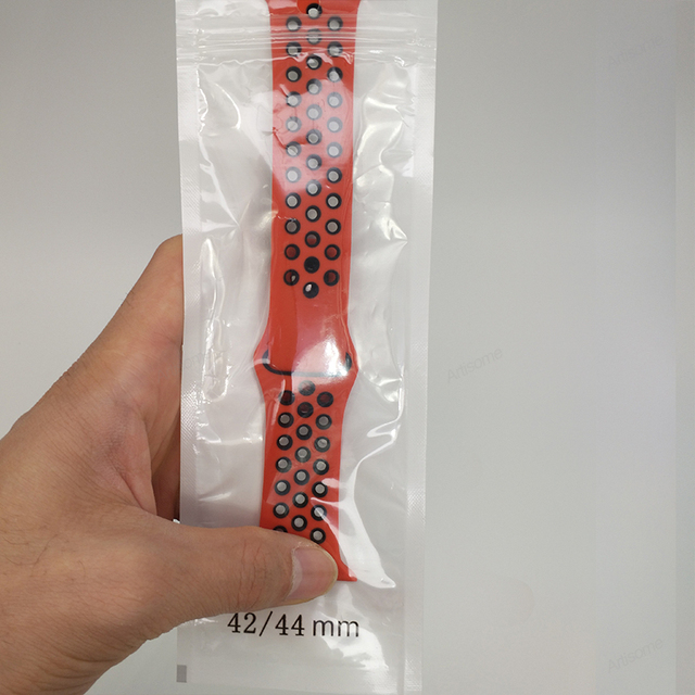 Smart Watch Breathable Sport Silicone Strap (42/44/45mm) Rubber Soft Bracelet Strap for iWatch