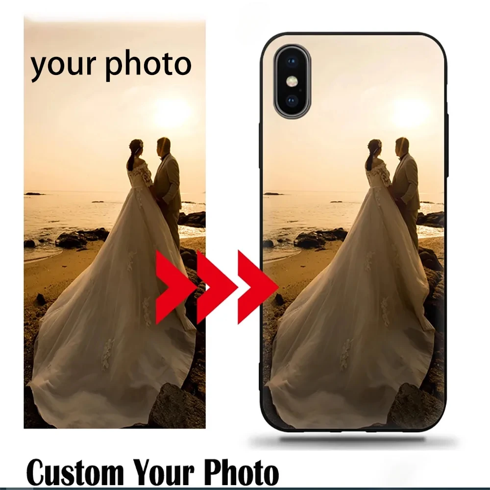 Personalized Custom Glass & Soft Silicone Phone Case - Design Your Own Photo Cover