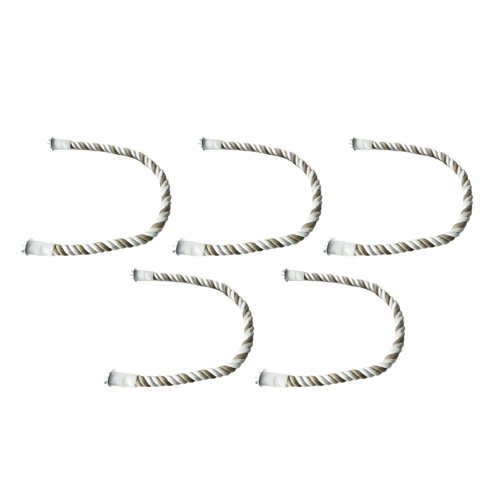 Parrot Climbing Rope Screw Mounted Hemp Swing Activity Center Cage Accessory Hanging Stand Rope for Conures Small Medium Parrots