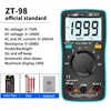 ZOYI Digital Multimeter Ammeter Voltmeter Resistance Frequency backlight Meter voltage Diode Frequency ZT98 ZT100 ZT101 ZT102 6