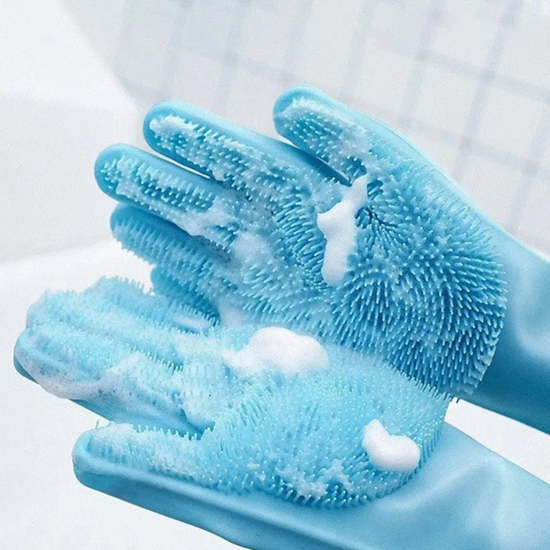 Pet Grooming Bathing Gloves Dog Cat Bathing Shampoo Scrubber Massaging Cleaning Cleanner Sponge Silicon Hair Removal Glove pet grooming gloves pet hair remover gloves