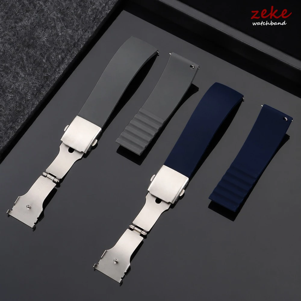 Universal Quick Release Waterproof Sport Silicone Watch Strap - Durable Rubber Wrist Band