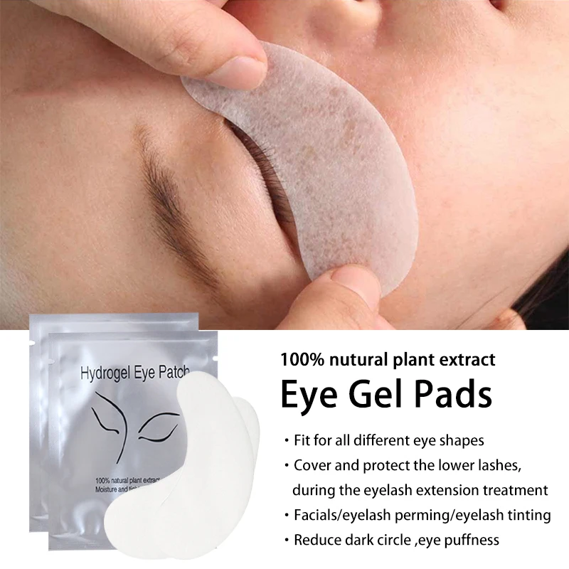 Eyelash Under Eye Patches Eye Pad Isolation Remove Hydrogel Patch Sticker Gasket Eyelash Extension Makeup Tools 50 Pairs
