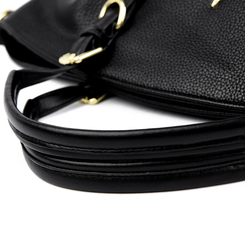 Borsa tote donna in pelle capiente con tracolla e borsetta a mano_voghion.com