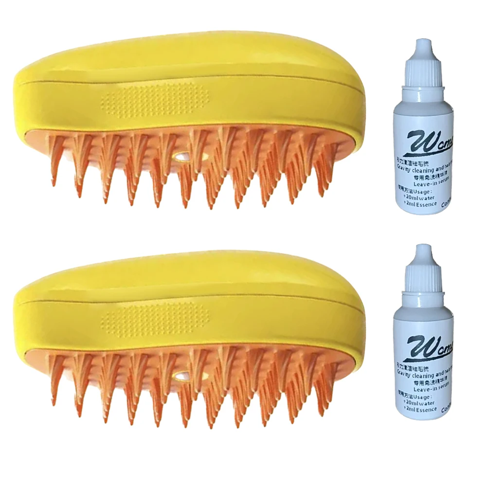 Cepillo de vapor para masaje de mascotas, peine de Aseo para gatos y  perros, pulverizador eléctrico de agua, cepillo de baño, cepillos para el  cabello, SUMINISTROS DE ASEO