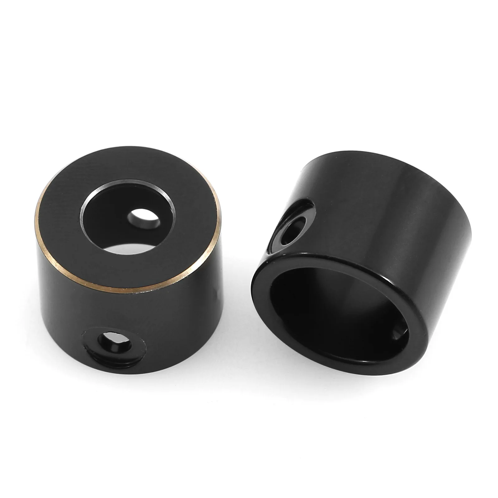 

1Pair Black Coating Brass Rear Axle Tube Cap for Axial SCX10 PRO 1/10 RC Crawler Car Upgrade Parts Accessories