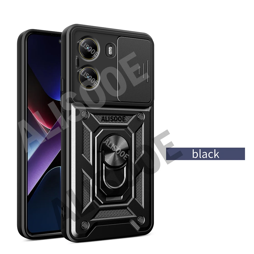 Hülle für POCO X8 Pro Max X7 Pro X6, Panzerhülle mit Schiebe-Kameraschutz und Ringständer, stoßfest, für Xiaomi POCO X7 – Detail 19