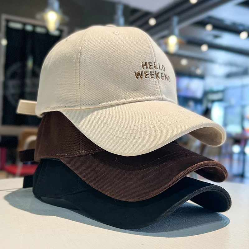 

New Bestselling Embroidered Alphabet Baseball Cap Male and Female Youth Couple Student Hard Top Duck Caps Retro Sun Visor Hats