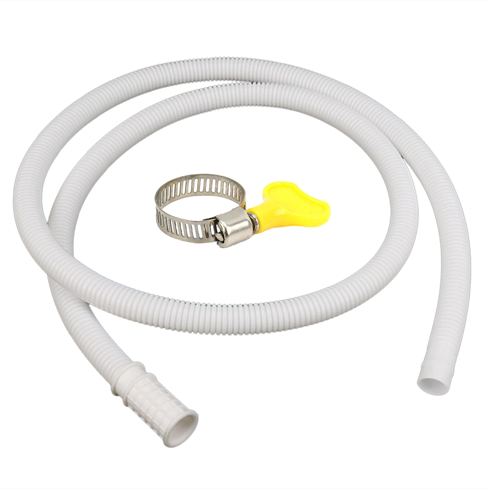 

1pc Water Inlet Pipe With Clamp Connecting Range 15-20mm Washing Machine Water Inlet Hose Air Conditioner Portable Drain Hose