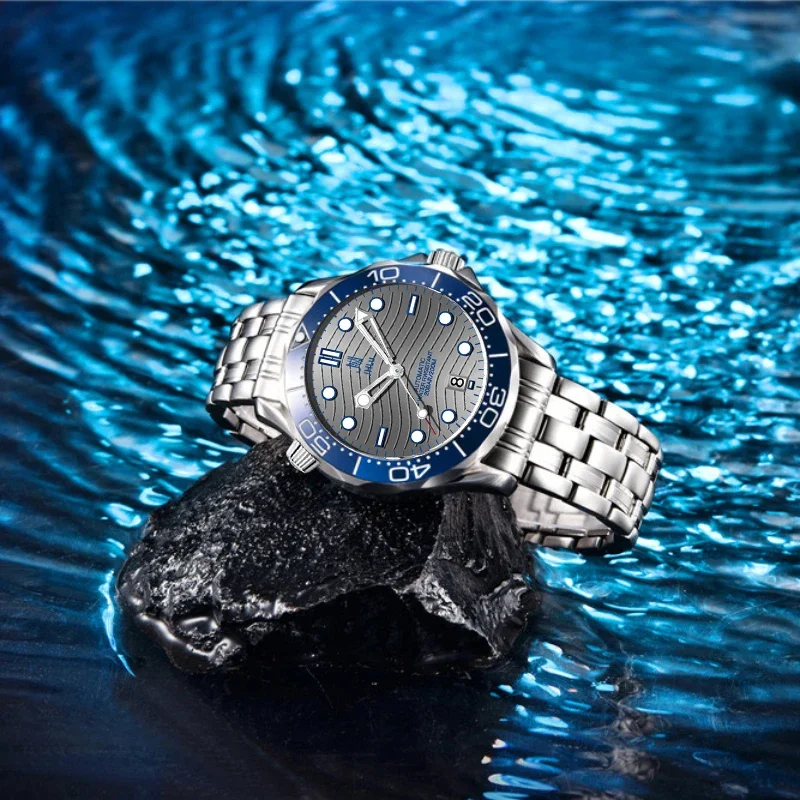 

2024 Business Men's Mechanical Wristwatch Automatic Seamaster 300 Watch Men Luxury Sapphire Mirror Dive Clock High-quality SSSS
