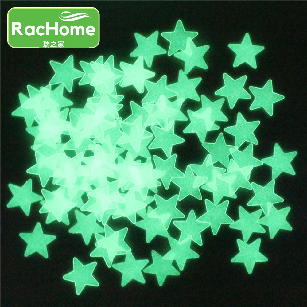 30pcs/set Glow In The Dark Stars Luminous Stickers Glowing Toys Novel