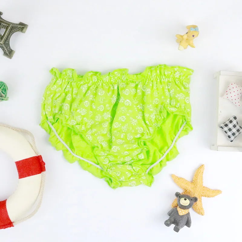 Little Q Newborn pure cotton underwear Girls 100% cotton fashion panties Baby floral clothes Child elastic waist bottom for girl