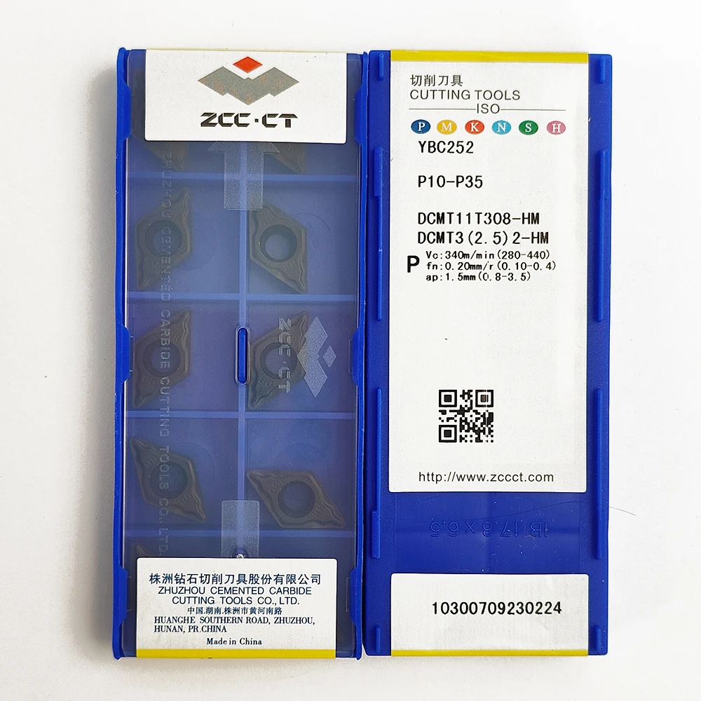 

HUAZHICHUN DCMT11T308-HM YBC252, карбидные вставки, фрезерный резец