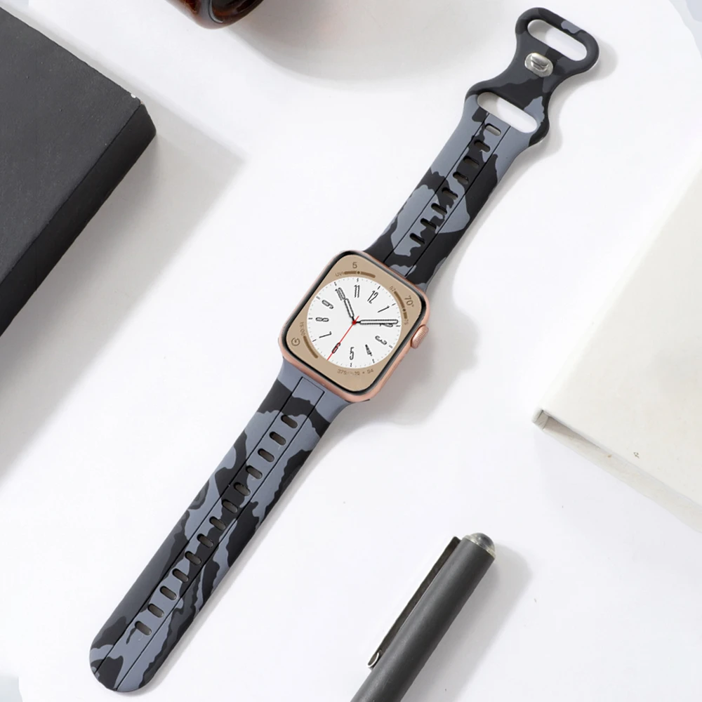 Camouflage Silicone Watch Strap Bracelet
