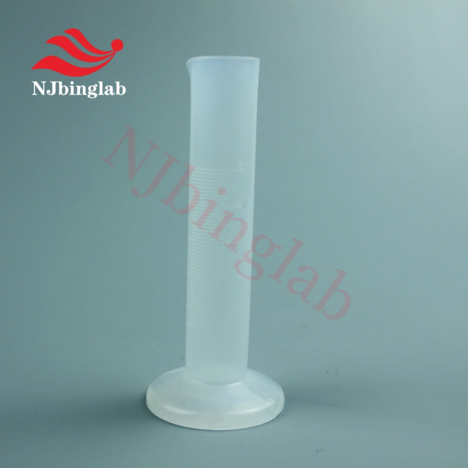 No Sticking Samples 100ml PFA Graduated Cylinder High Purity Low Blank Value of Metal Elements for Chemical Experiments