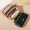 Chic Quilted Long Wallet for Women - Secure Zipper, Multiple Card Slots, Phone Compartment - Versatile Clutch for Every Occasion 4