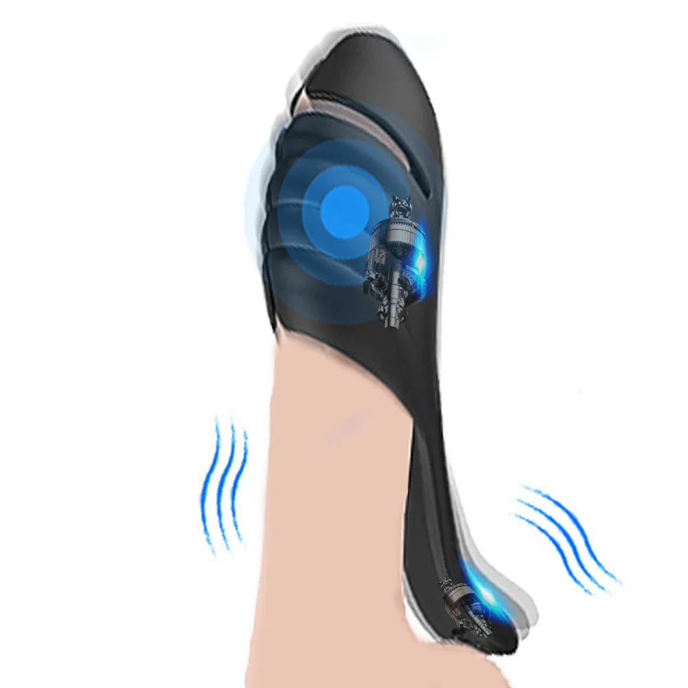 Duo Delay Trainer Vibrator Und Eichel Hoden Massagegerät_voghion.com