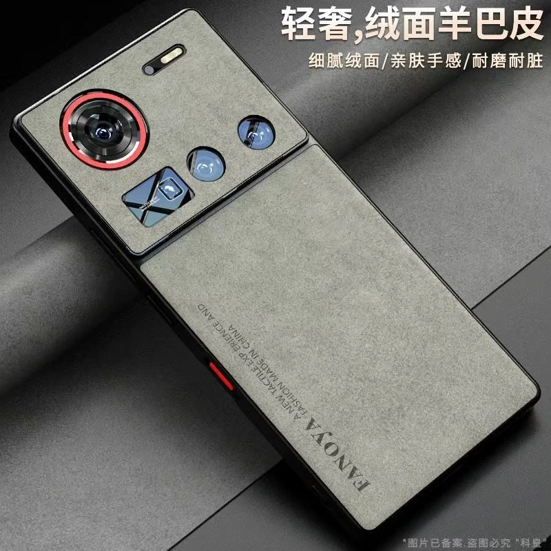 Premium Matte Leather Shockproof Bumper Case with Silicone Camera Protection