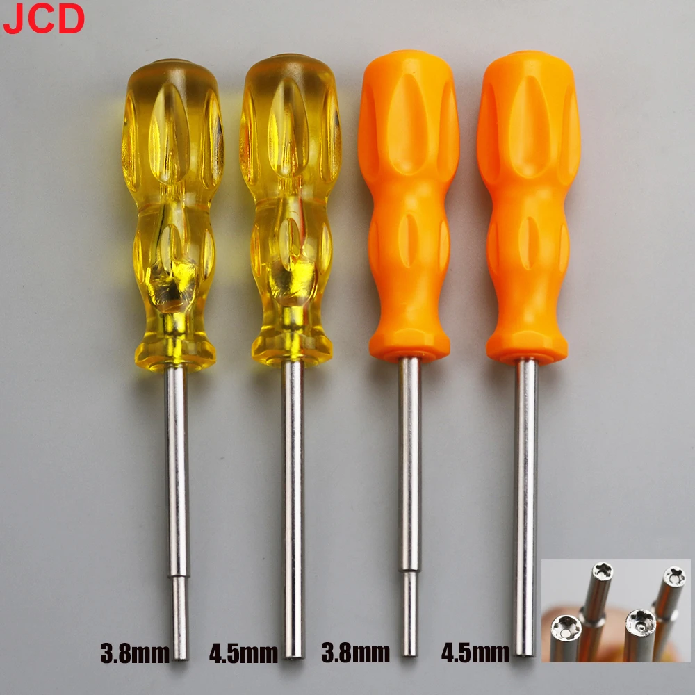 JCD 보안 드라이버 수리 도구 게임비트, N64 NES SNES NGC SEGA SFC MD 게임보이 컬러 게임 도구, 3.8mm, 4.5mm, 1 개