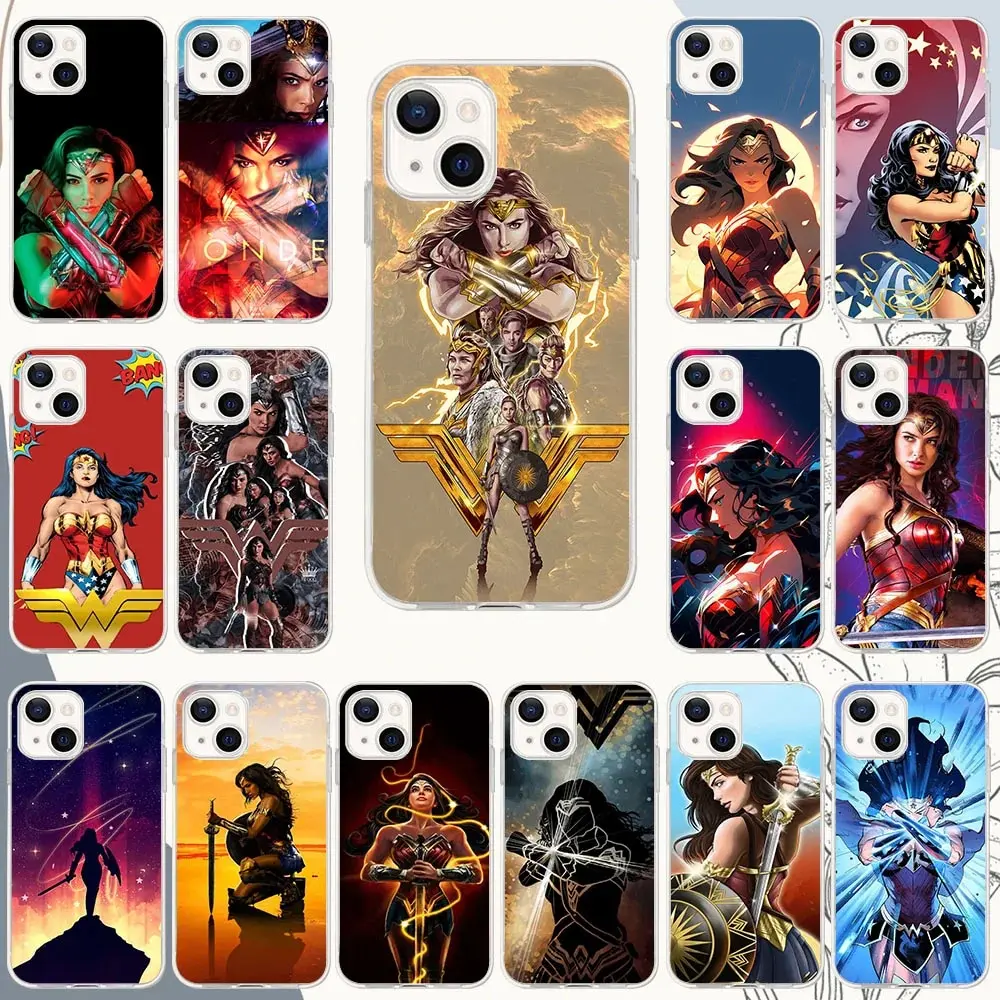 Tr-74 Wonder Woman Custodia Morbida Per Infinix Hot Smart 4 4C 5 6 S5 9 10 10I 10S 10T 11S 20 20I Play Lite Pro