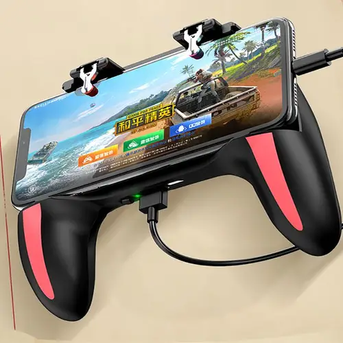 핸드헬드 그립 게임 컨트롤러 조이스틱 게임 패드, Pubg 트리거 듀얼 냉각 팬, 휴대폰용 게임 쿨러, H10 게임 액세서리 3
