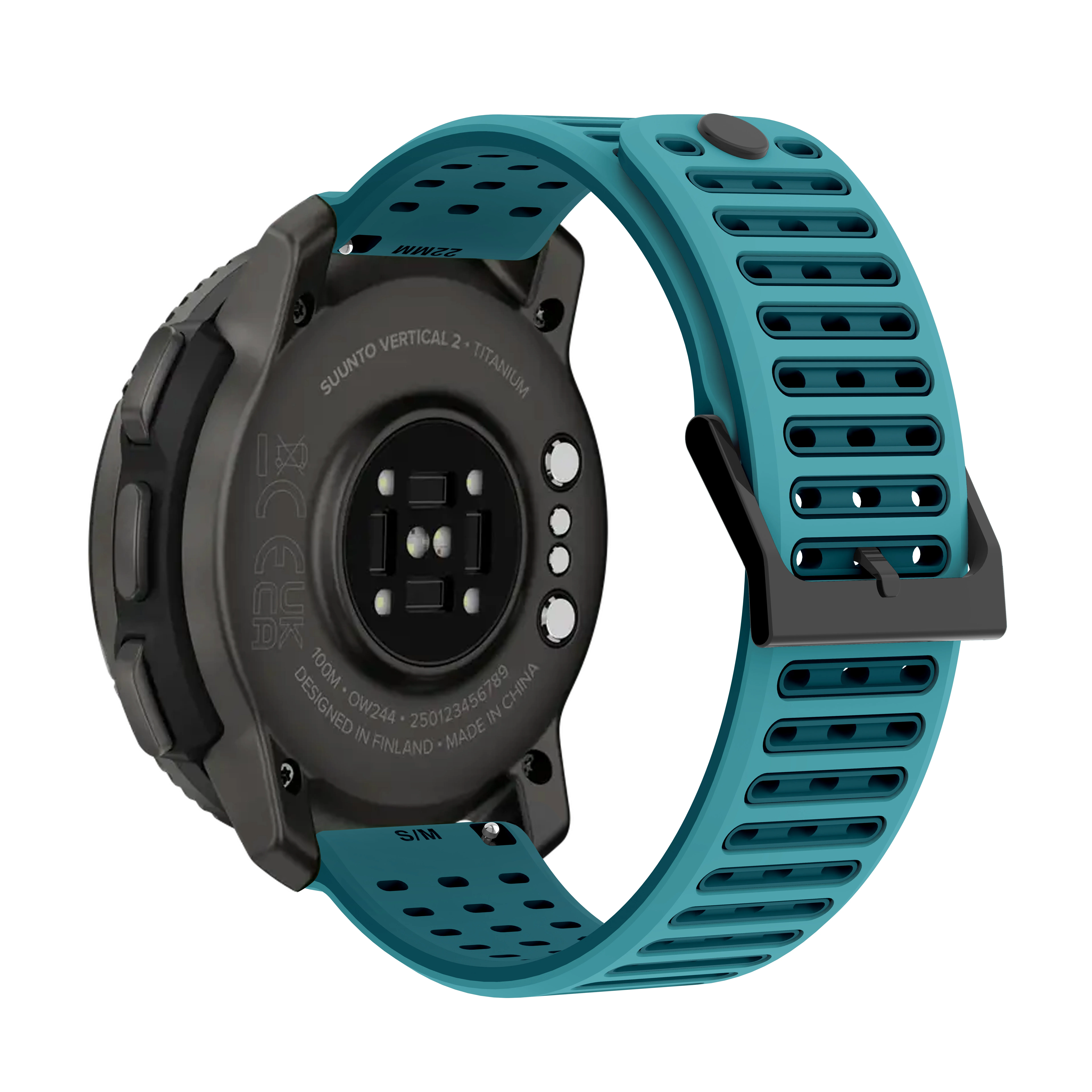 Breathable Silicone Sports Watch Strap - 22mm