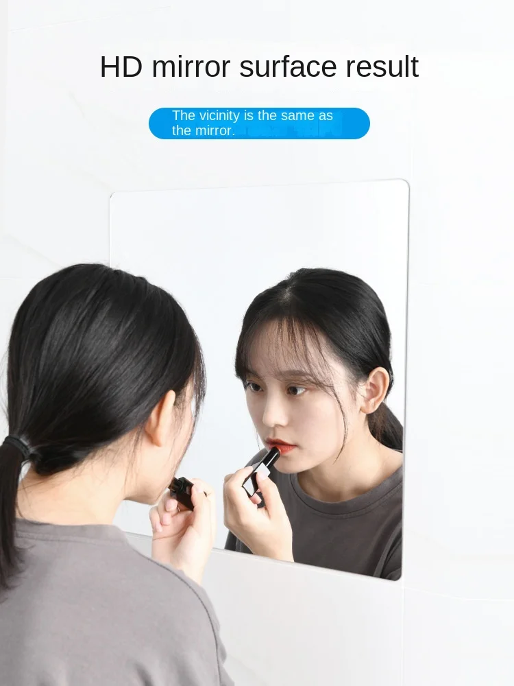 HD Anti Fog Wall Mirror Sticker DIY Full Length Mirror Tiles Self Adhesive  Shatterproof Non Glass Safety Mirror Sheets 2MM Thick - AliExpress