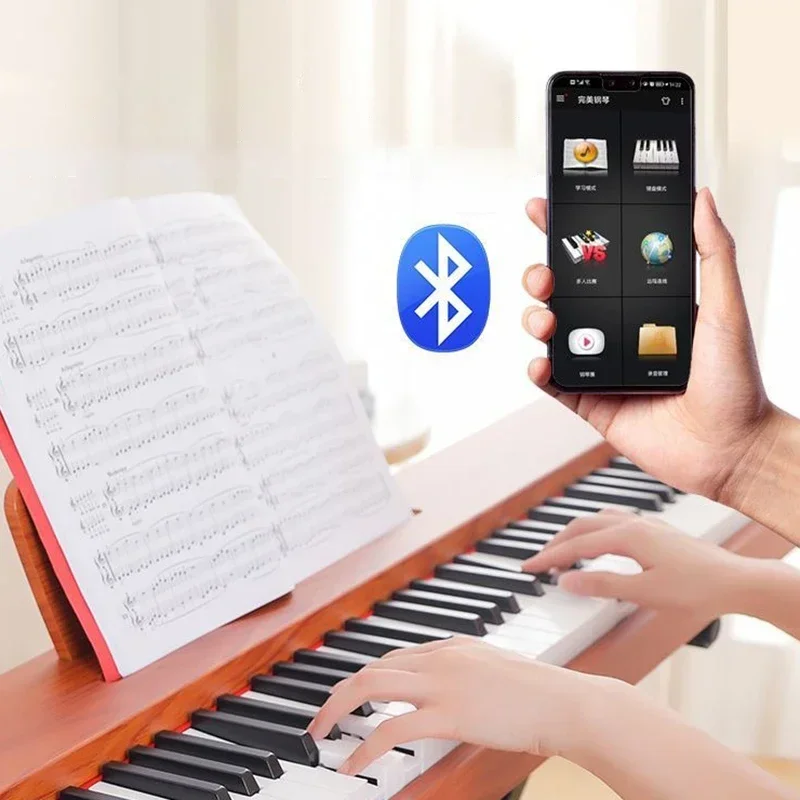 88-key Digital Piano Adult Electronic Organ Professional Midi Keyboard Footswitch Beginners Portable Children's Musical Piano