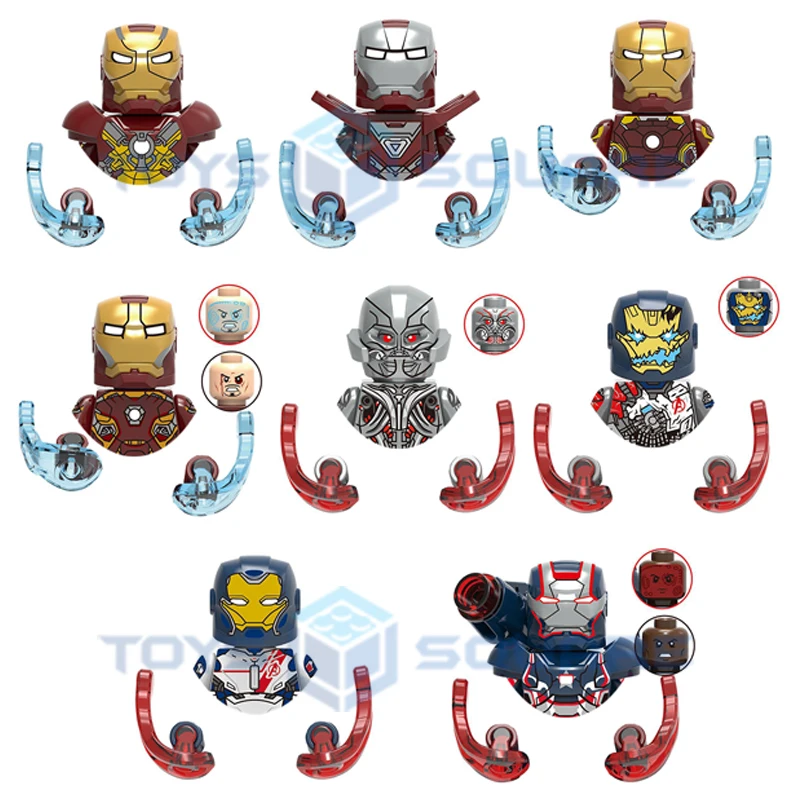 

The Iron Patriot Man MK17 MK33 MK43 MK45, модель Ultron, детали, набор подарков, игрушки для детей X0267
