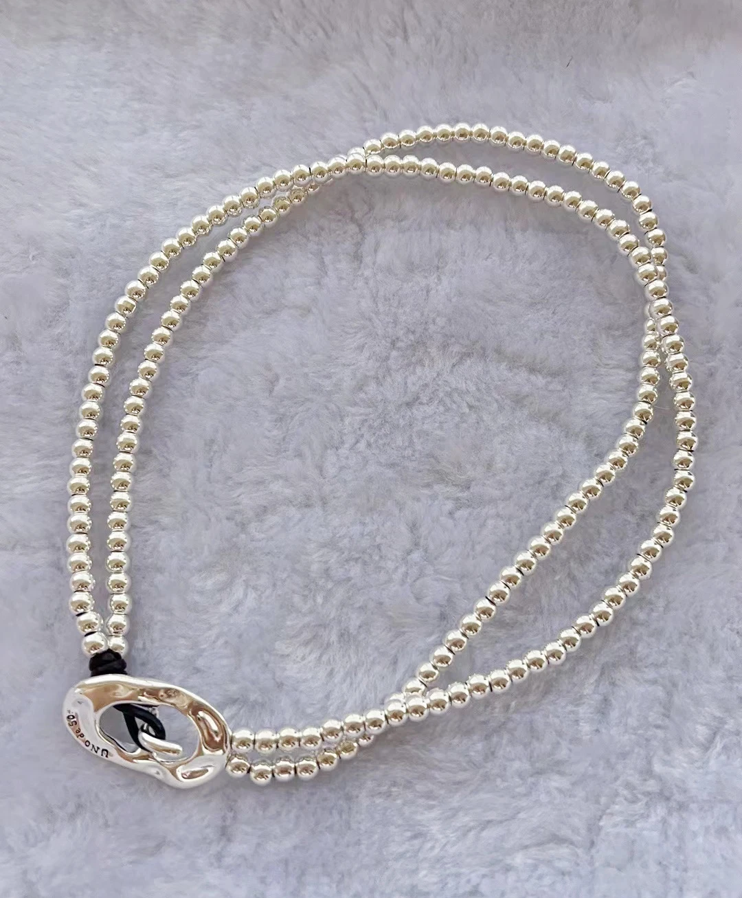 New Fashion UNOde50 Electroplating 925 Simple Exquisite Necklace Women's Holiday Romantic Gift