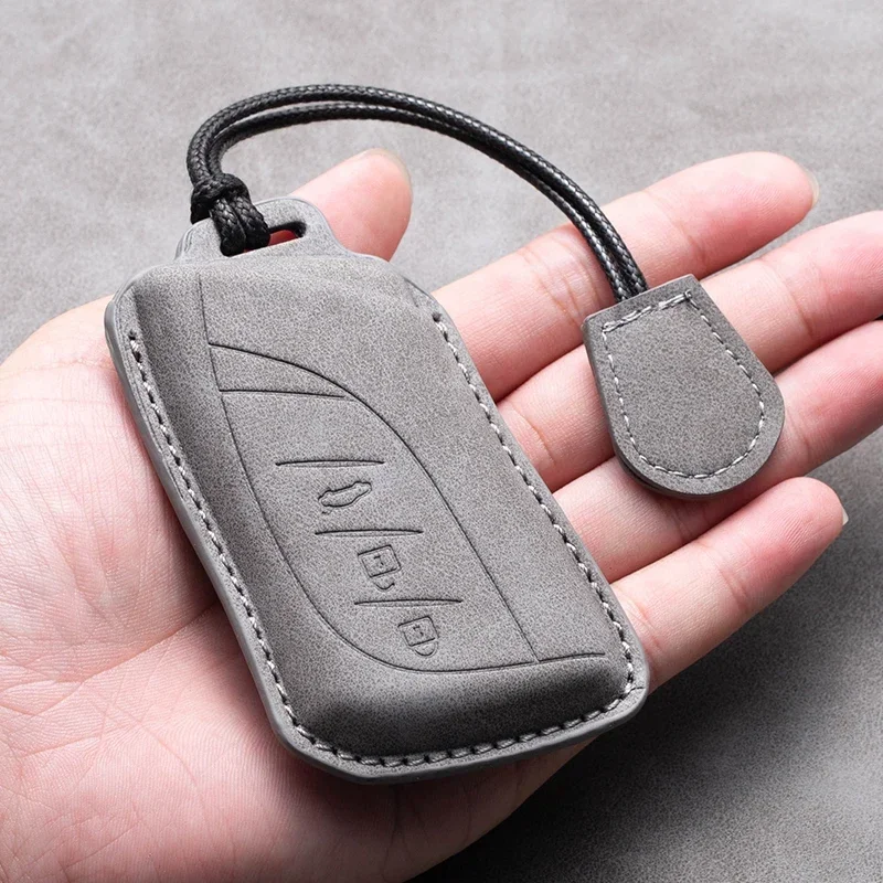 

Leather Car Key Case Cover Keychain For Lexus NX IS RX ES GX LX LS UX GS 200 260 300 350 NX200 NX300 RX350 ES300 Key Accessories