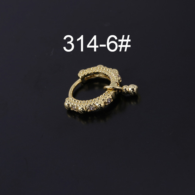 Punk Irregular Rivet Hoop Earrings for Women 2021 Trendy Jewelry Piercing Heart Pendant Earring for Teens