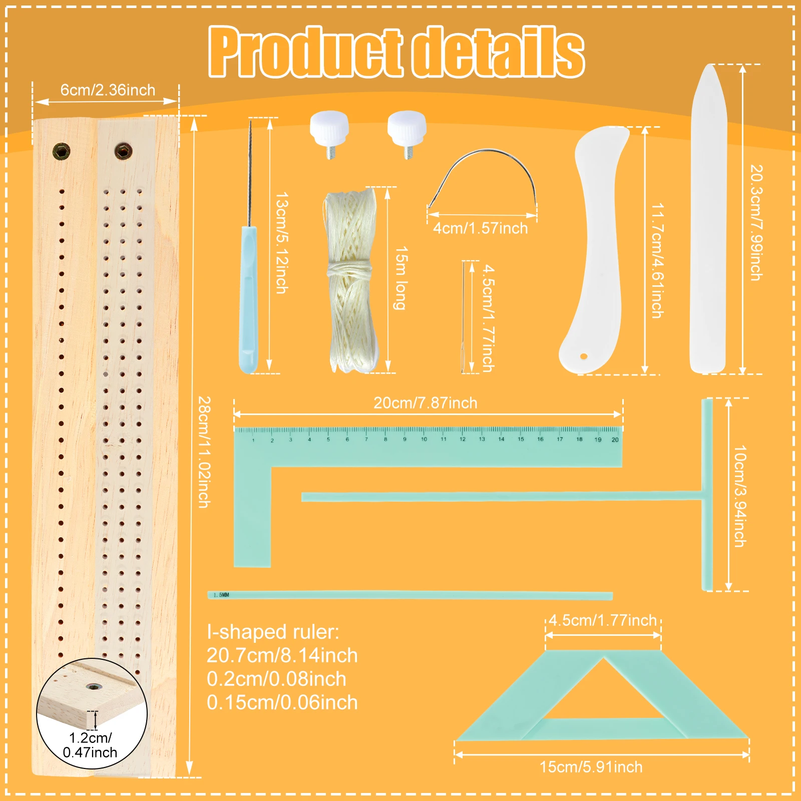 Bookbinding Scrapbooking Tool Plastic Positioner Ruler for Efficient Production Binding Device for Handbook