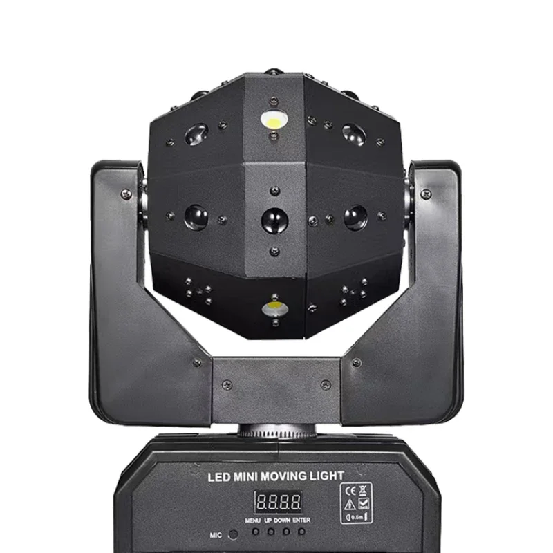 

16 stage lights, laser shaking head beam lights, bar cleaning bar, ktv private room, rotating seven color laser flash light