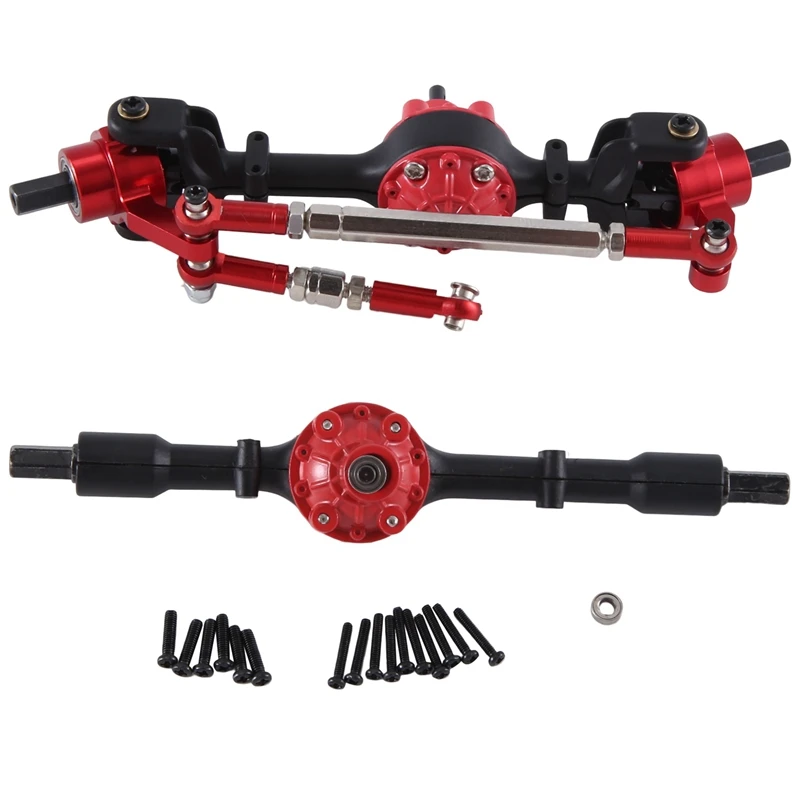 

Suitable For 1/16 C14 C24 B14 B24 B16 B36 RC Car Metal Upgrade Front And Rear Axle Assembly