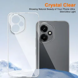 Ultra Thin Silicone Soft Clear Transparent Shockproof Back Cover for Honor 90