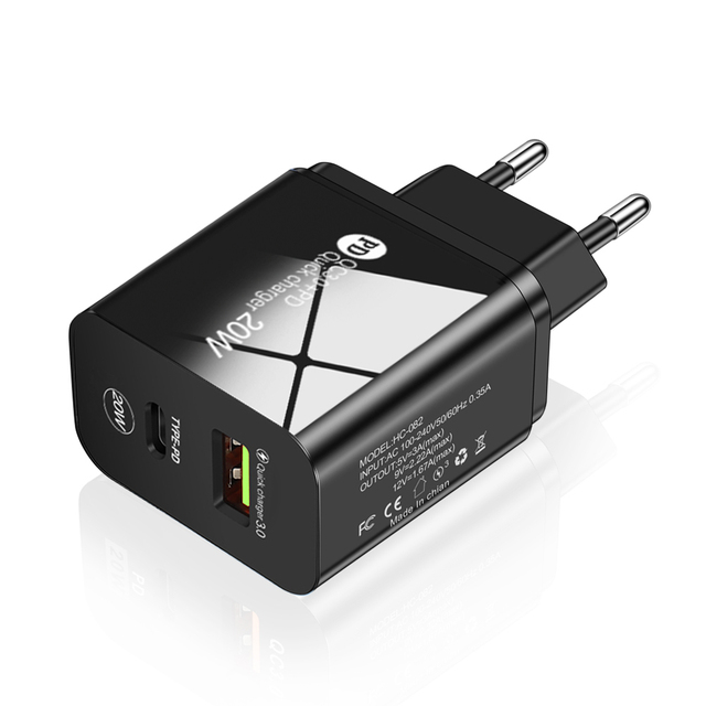 USB C Charger Quick Charge QC 3.0 For iPhone 13 Pro Max Xiaomi 12 Samsung S21 Type C PD Fast Charging Portable Phone Charger