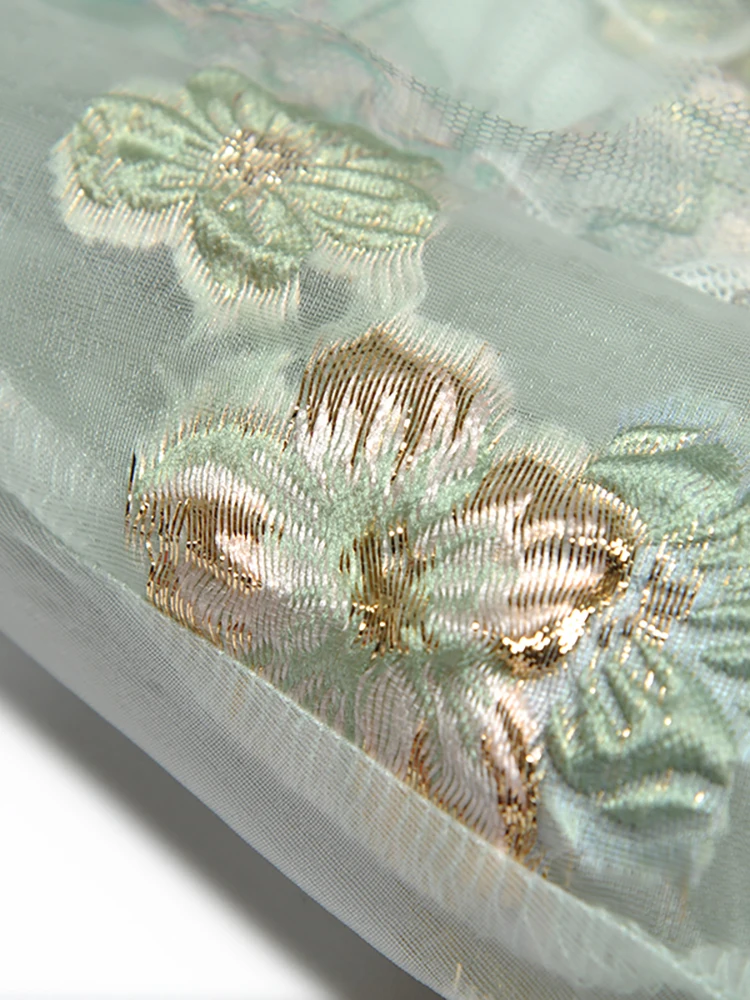 فستان طويل للسيدات لربيع وصيف مصمم على الموضة من Seasixiang مطرز بالخرز ترتر فانوس كم من الدانتيل مرقع من قماش الجاكار فستان عتيق 6 فستان طويل للسيدات لربيع وصيف مصمم على الموضة من Seasixiang مطرز بالخرز ترتر فانوس كم من الدانتيل مرقع من قماش الجاكار فستان عتيق 6