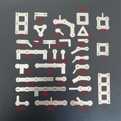 100pcs Nickel Plated Steel Strips for Battery Spot Welding - 0.12mm Thickness
