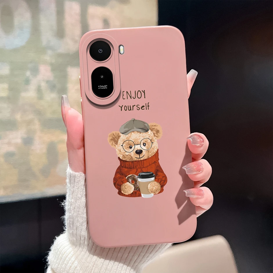 Cartoon Avocado Panda Antifouling Protective Phone Case Cover