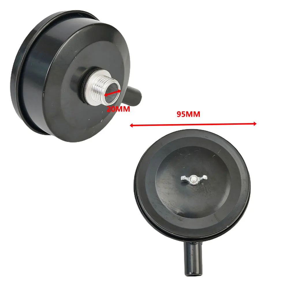 

Black Air Compressor Muffler Replacement Attachment Tools Set Filter Pump Accessories Noise Metal 20mm Durable