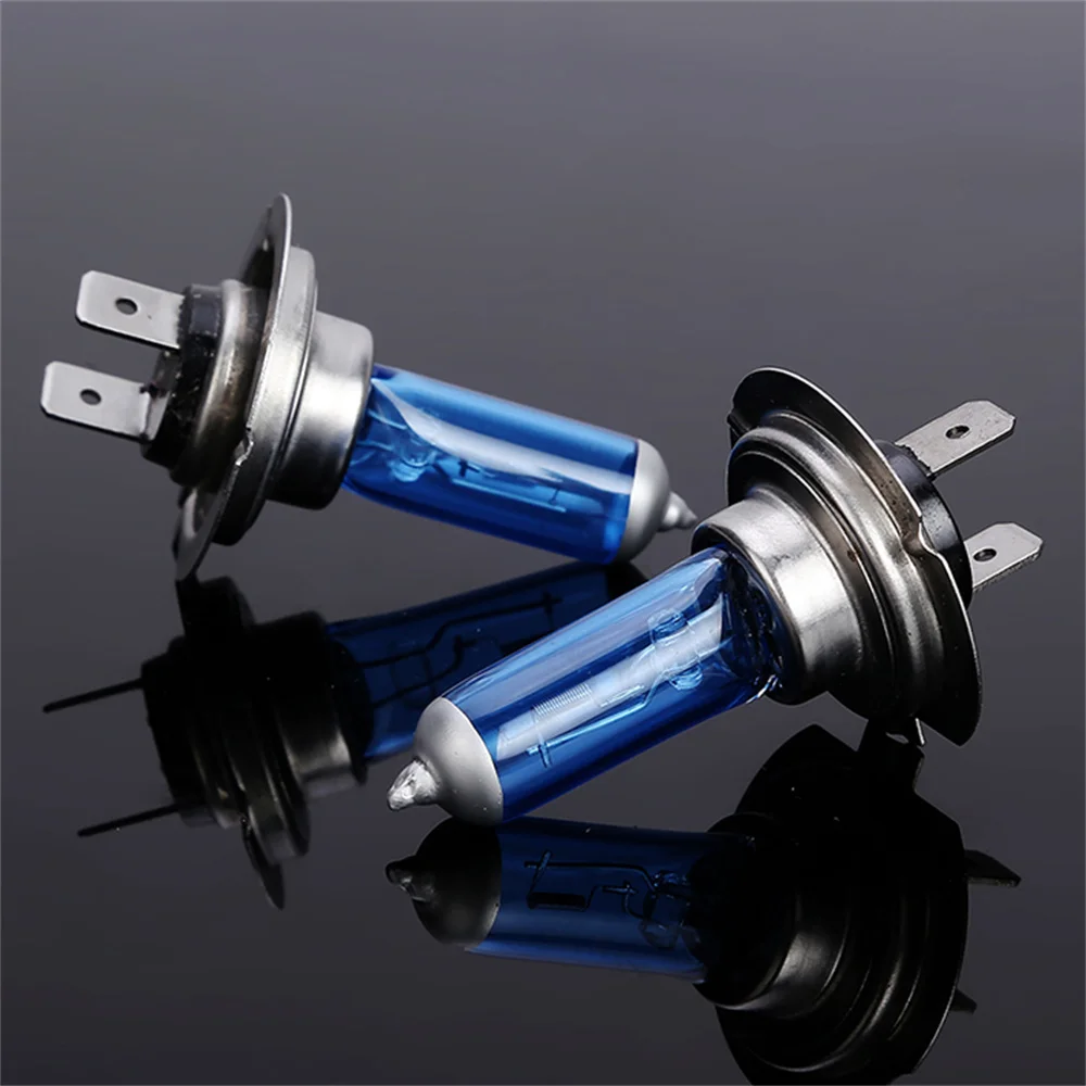 Auto halogen lamp bulb Fog Lights 55W 12V 6000K White Headlights 2pcs Super Bright Car Light H1 H3 H4 H7 H8 H9 H11 H15 9005 HB3 5
