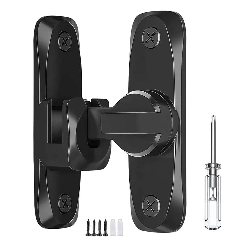 Gate Latch Sliding Barn Door Latch For Locking Matte Black Stainless Steel Gate Latches Flip Latch Safety Door Bolt Latch Lock