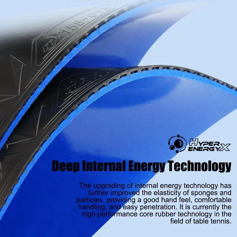 Table Tennis Rubber Pips-in Internal Energy Ping Pong Rubber Blue Cake Sponge Fast Attack and Arc table tennis rubber