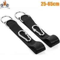 2Pcs Tree Swing Straps Hanging Kit with 2 Carabiners Single Bar Extension Belt Belt for Hammocks Sandbags Horizontal Bar Chair 1