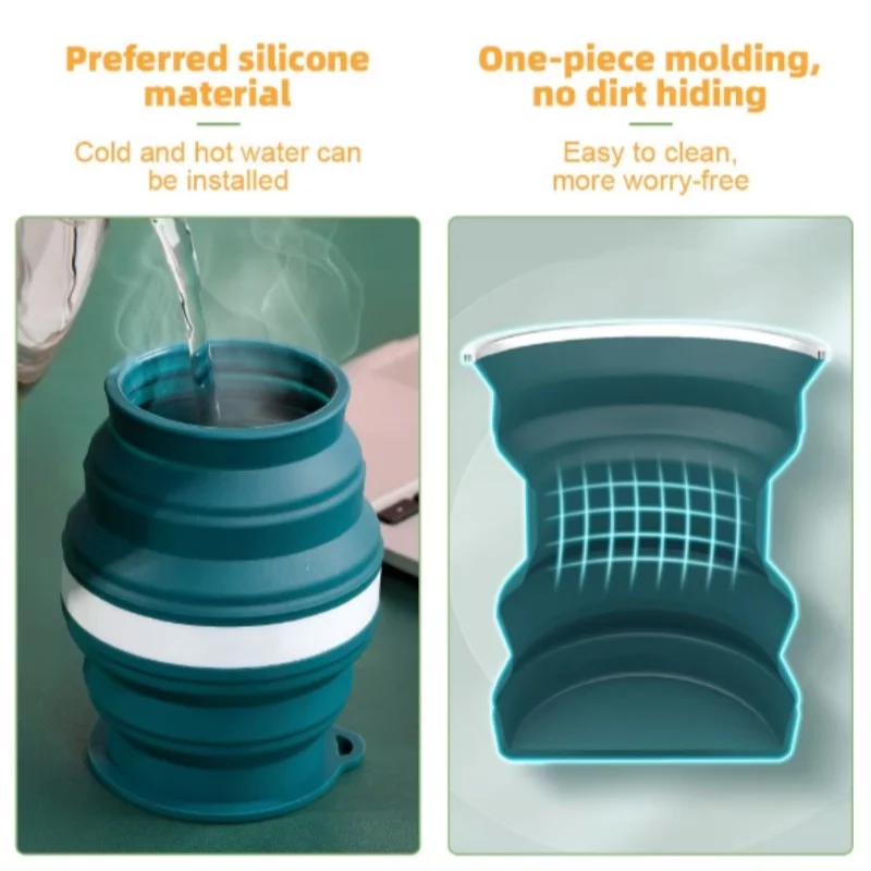 كوب قهوة سيليكون قابل للطي